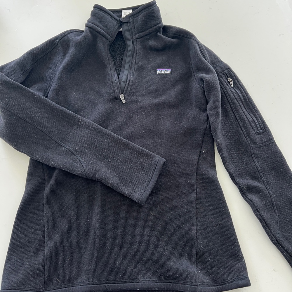Patagonia Black Quarter Zip Better Sweater